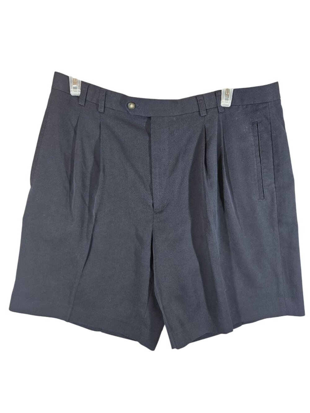 Find Cutter & Buck Navy Mens 40 Dress Shorts pleated classic vacation cruise cas